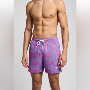 Puma vibrant Pink and Blue Athletic Shorts